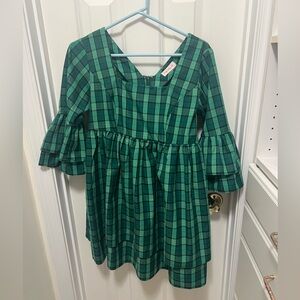 Ivy City Co Green Plaid Mini Dress